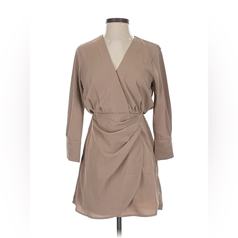 211. Nwot Women’s Abercrombie & Fitch Taupe Long Sleeve Dress Size S